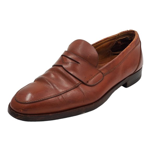 Gucci Men\'s Vintage Penny Loafers Brown Leather Size 7.5D main image 8
